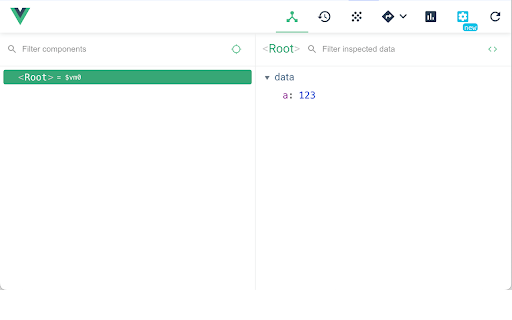 Vue.js devtools (v5)  from Chrome web store to be run with OffiDocs Chromium online