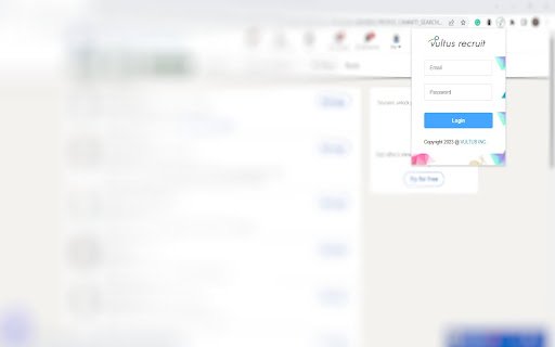 Vultus Recruit da Chrome Web Store será executado com o OffiDocs Chromium online