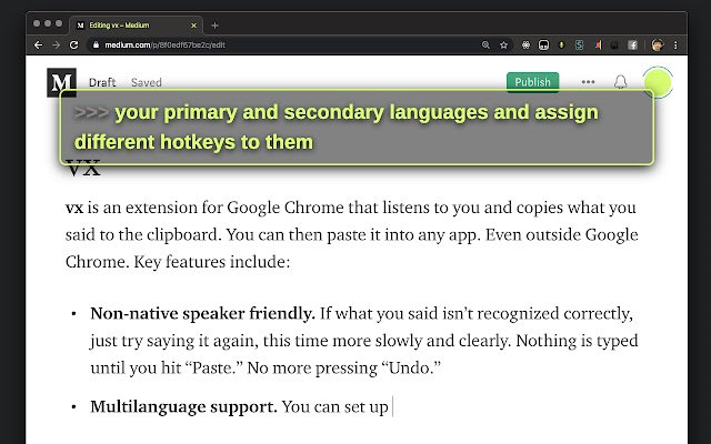 vx  from Chrome web store to be run with OffiDocs Chromium online