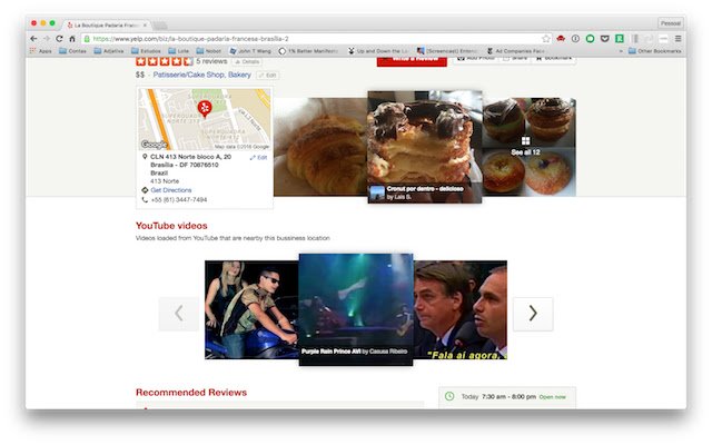Vyelp  from Chrome web store to be run with OffiDocs Chromium online