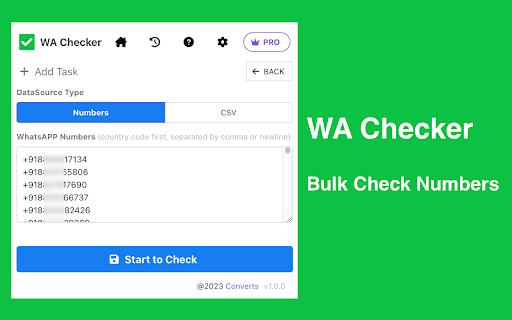 WAChecker Check, Verify  Filter Number  from Chrome web store to be run with OffiDocs Chromium online