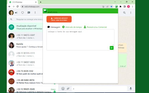 WAenvia  from Chrome web store to be run with OffiDocs Chromium online