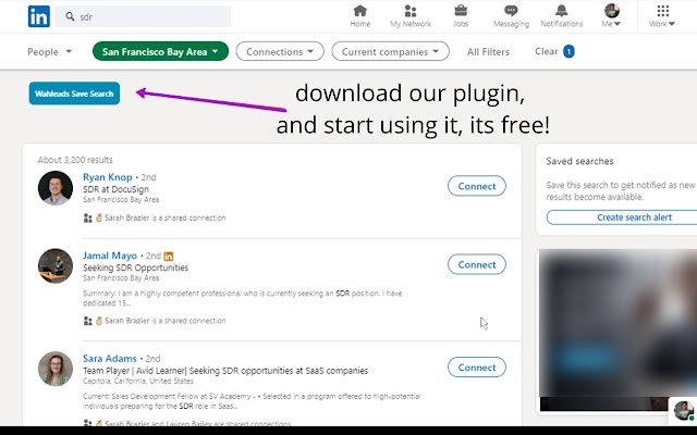 WahLeads  from Chrome web store to be run with OffiDocs Chromium online
