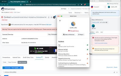 Wallet Rank  from Chrome web store to be run with OffiDocs Chromium online
