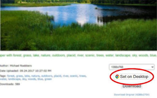 Wallpapers  from Chrome web store to be run with OffiDocs Chromium online