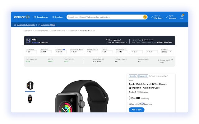 Walmart WFS Profit Calculator from Chrome web store to be run with OffiDocs Chromium online Walmart WFS Profit Calculator from Chrome web store to be run with OffiDocs Chromium online