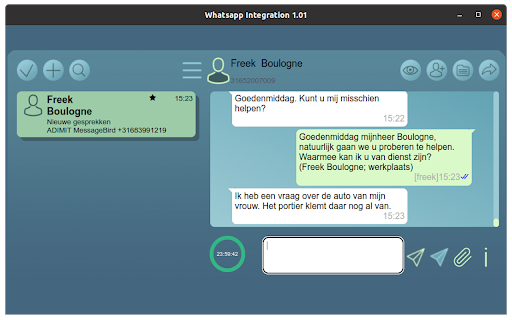 WaMe2tdMessenger  from Chrome web store to be run with OffiDocs Chromium online