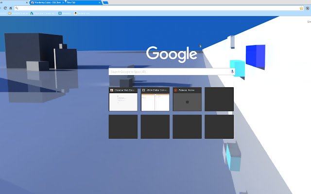 Wandering Cubes mula sa Chrome web store na tatakbo sa OffiDocs Chromium online