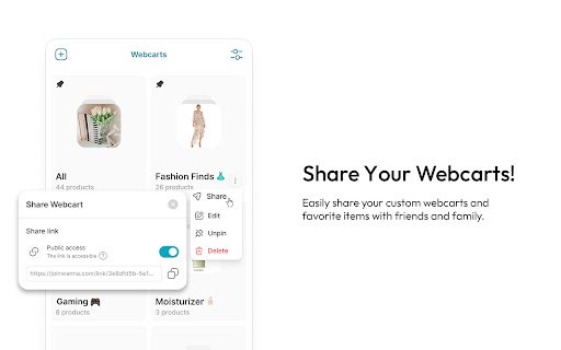 Wanna: Simplify Your Online Shopping  from Chrome web store to be run with OffiDocs Chromium online