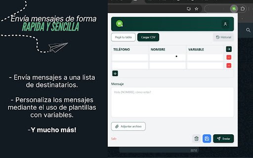 Wara Sender for WhatsApp Web  from Chrome web store to be run with OffiDocs Chromium online