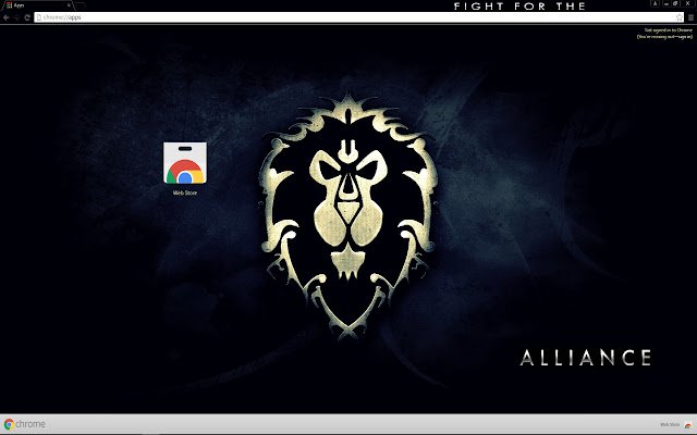 Warcraft Alliance HD Theme da Chrome Web Store para ser executado com OffiDocs Chromium online