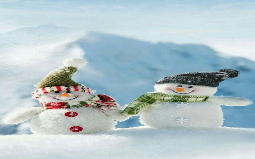 warm snowman wallpaper  from Chrome web store to be run with OffiDocs Chromium online