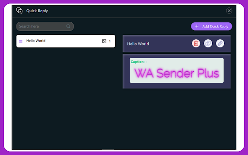 WA Sender Plus Automate your business process with our CRM from Chrome web store to be run with OffiDocs Chromium online WA Sender Plus Automate your business process with our CRM from Chrome web store to be run with OffiDocs Chromium online