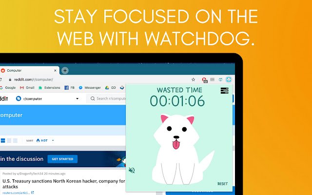 WatchDog จาก Chrome เว็บสโตร์ที่จะรันด้วย OffiDocs Chromium ทางออนไลน์