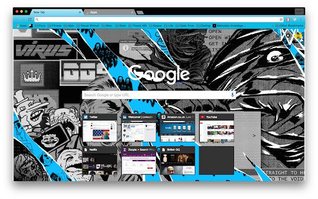 Watchdogs 2 Theme Blue จาก Chrome เว็บสโตร์ที่จะทำงานร่วมกับ OffiDocs Chromium ออนไลน์