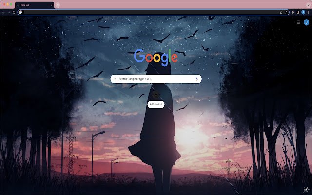 Watching Sunset Theme  from Chrome web store to be run with OffiDocs Chromium online