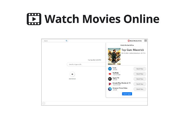 Watch Movies Online  from Chrome web store to be run with OffiDocs Chromium online