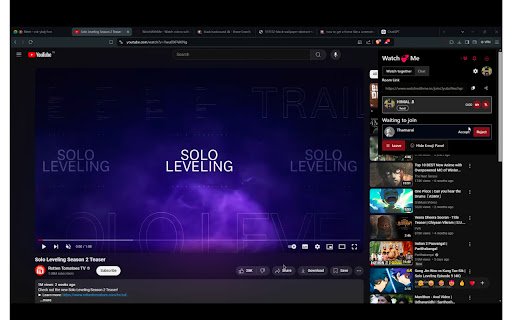 Watch With Me  from Chrome web store to be run with OffiDocs Chromium online
