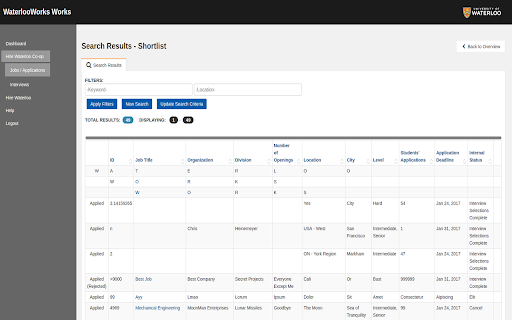 WaterlooWorks Works  from Chrome web store to be run with OffiDocs Chromium online
