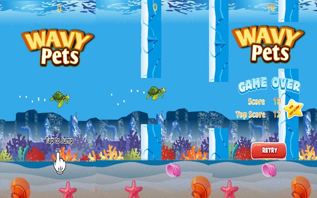 Chrome 网上商店的 Wavy Pets 将与 OffiDocs Chromium 在线一起运行