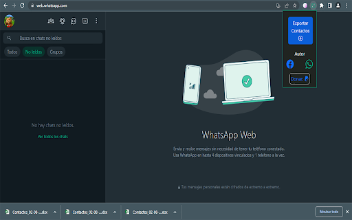 Waxi Contacts Exporter for Whatsapp Web  from Chrome web store to be run with OffiDocs Chromium online