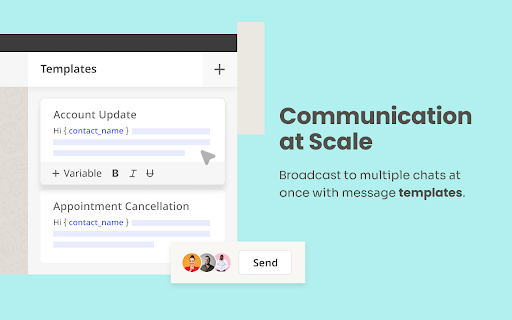 Wazy: Supercharge your WhatsApp for Work from Chrome web store to be run with OffiDocs Chromium online Wazy: Supercharge your WhatsApp for Work from Chrome web store to be run with OffiDocs Chromium online
