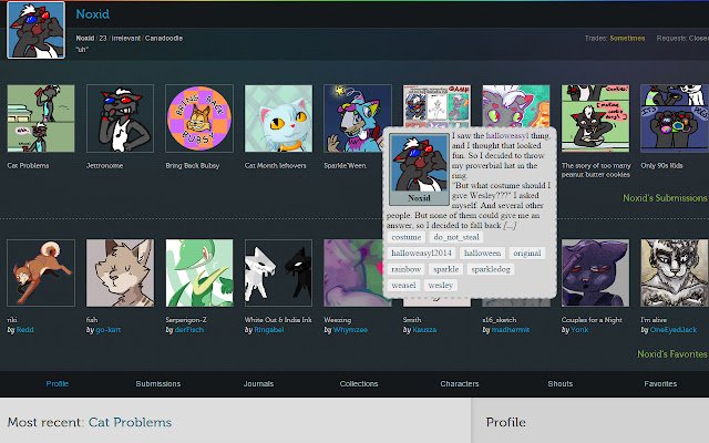 Weasyl Enhancer  from Chrome web store to be run with OffiDocs Chromium online