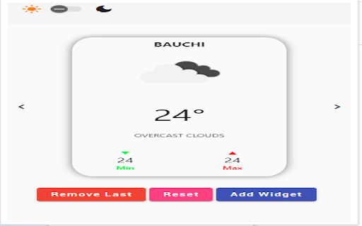 Weather  from Chrome web store to be run with OffiDocs Chromium online