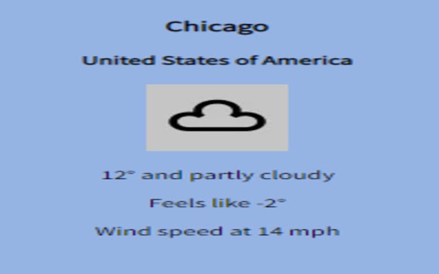 Weather Check  from Chrome web store to be run with OffiDocs Chromium online