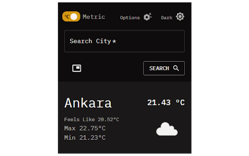 Weather Now  from Chrome web store to be run with OffiDocs Chromium online