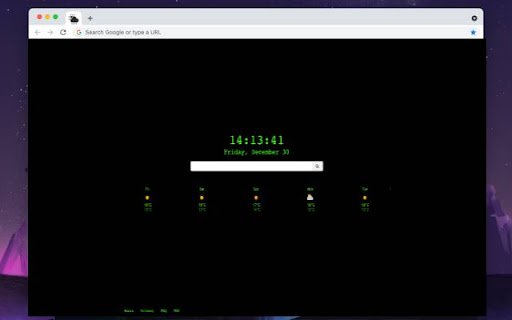 Weather Page  from Chrome web store to be run with OffiDocs Chromium online