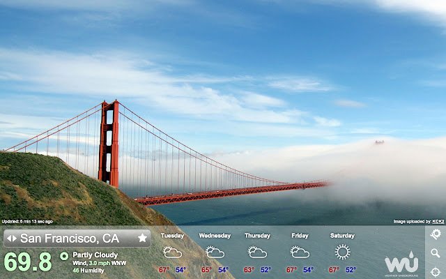 Weather Underground  from Chrome web store to be run with OffiDocs Chromium online