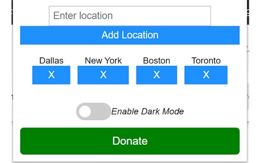 WeatherWiz  from Chrome web store to be run with OffiDocs Chromium online