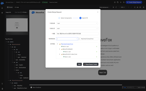 Weavefox ai  from Chrome web store to be run with OffiDocs Chromium online