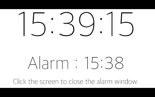 Web Alarm  from Chrome web store to be run with OffiDocs Chromium online