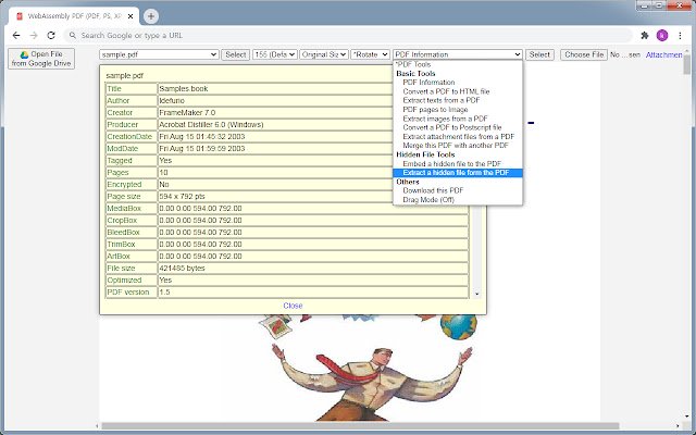 WebAssembly PDF Viewer and Editor  from Chrome web store to be run with OffiDocs Chromium online