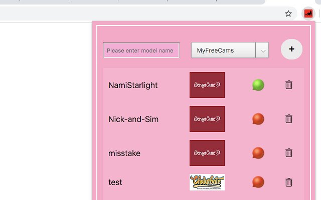 Webcam Favourite Model  from Chrome web store to be run with OffiDocs Chromium online