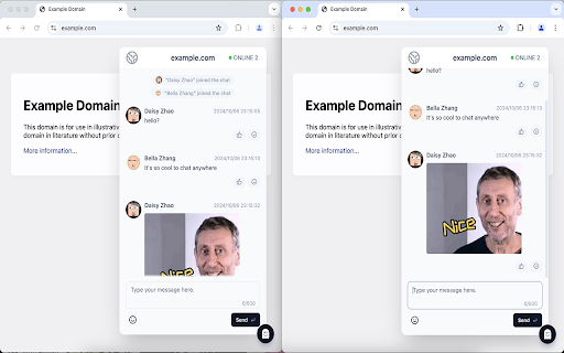 Web Chat  from Chrome web store to be run with OffiDocs Chromium online