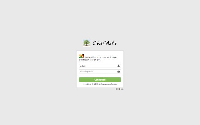 WebExtension CediActe  from Chrome web store to be run with OffiDocs Chromium online