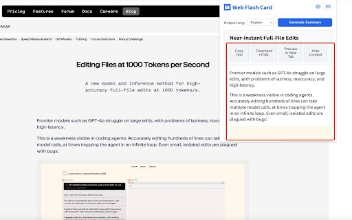 Web Flash Card  from Chrome web store to be run with OffiDocs Chromium online