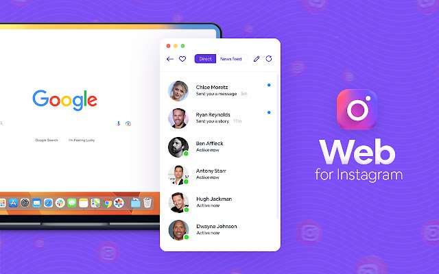 Web for Instagram with Direct  from Chrome web store to be run with OffiDocs Chromium online