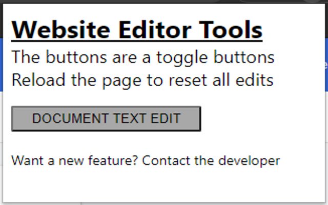 Webiste Editor Tools  from Chrome web store to be run with OffiDocs Chromium online