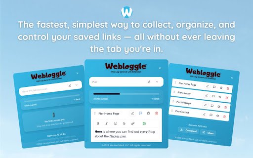Webloggle  from Chrome web store to be run with OffiDocs Chromium online