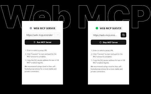 Web MCP: Browser MCP Service, AI Automated Operations  from Chrome web store to be run with OffiDocs Chromium online