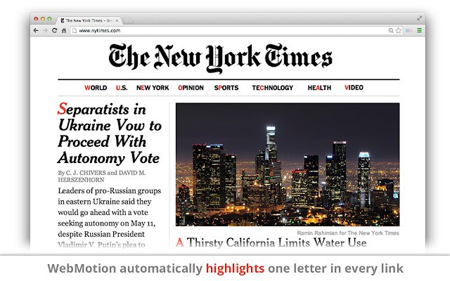WebMotion  from Chrome web store to be run with OffiDocs Chromium online