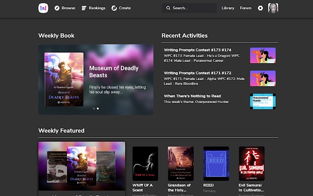 Webnovel Plus  from Chrome web store to be run with OffiDocs Chromium online