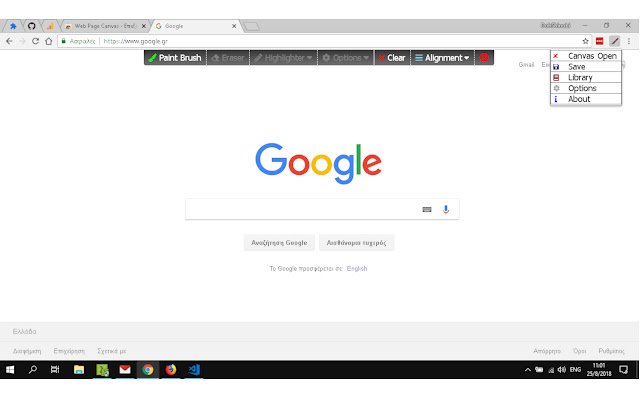 Web Page Canvas  from Chrome web store to be run with OffiDocs Chromium online