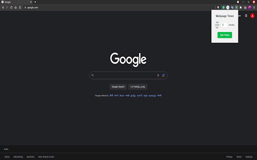 Webpage Timer: Improve Productivity  Focus  from Chrome web store to be run with OffiDocs Chromium online