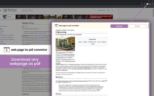 Webpage to PDF Converter  from Chrome web store to be run with OffiDocs Chromium online