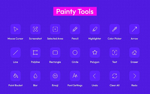 Web paint tool by Painty  from Chrome web store to be run with OffiDocs Chromium online